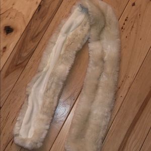 White Fur Scarf